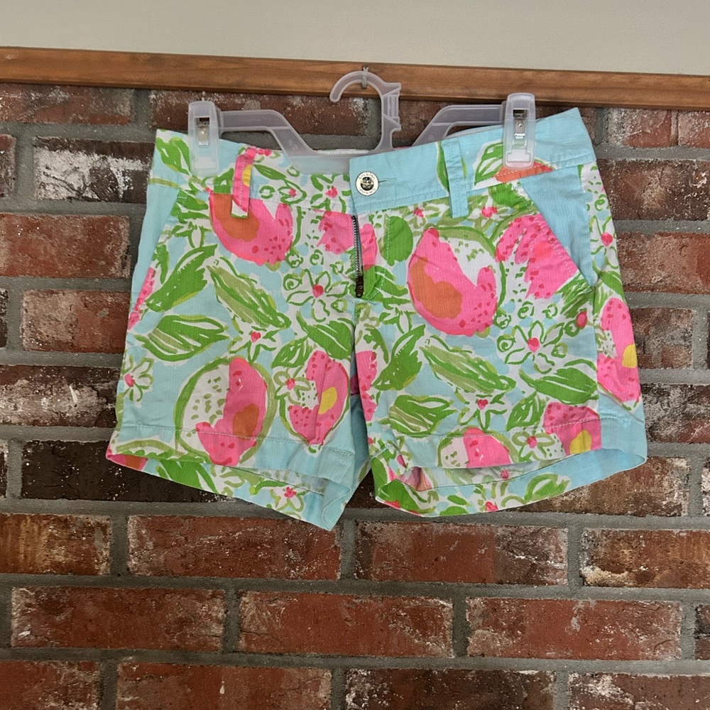 Lilly Pulitzer Callahan short lemon print size 0